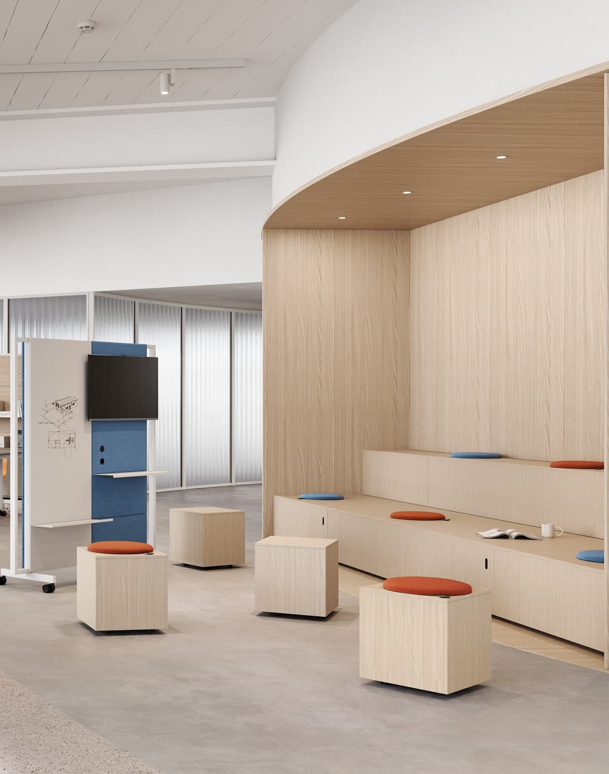 Campus Stepped Lecture Hall Desking Suite